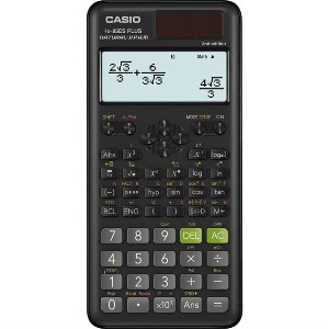 CASIO kalkulačka FX 85 ES Plus 2E, černá, školní, desetimístná solární baterie